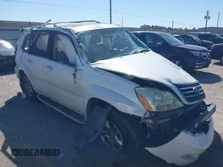 2008 Lexus GX 470 with VIN JTJBT20X580152972, listed as a IAAI auction lot 41728344 with Not Provided miles. Bid and sale history available at carsss.com. Image 1.