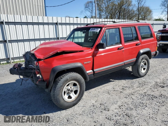 1995 Jeep Cherokee Sport with VIN 1J4FJ68S2SL666126, listed as a Copart auction lot 50496735 with 158,523 mi miles and Salvage title. Bid and sale history available at DreamBid. Image 1.