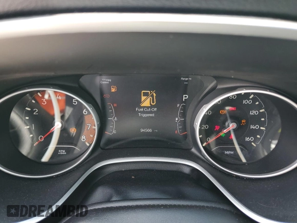 2018 Jeep Compass Limited with VIN 3C4NJCCB2JT204109, listed as a Copart auction lot 53953215 with 94,566 mi miles and Salvage Title. Bid and sale history available at carsss.com. Image 9.