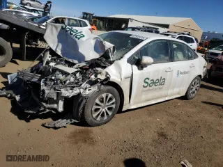 2020 Toyota Corolla Hybrid LE with VIN JTDEBRBE7LJ023190, listed as a Copart auction lot 47393445 with 0 mi miles and Salvage Title. Bid and sale history available at carsss.com. Image 1.