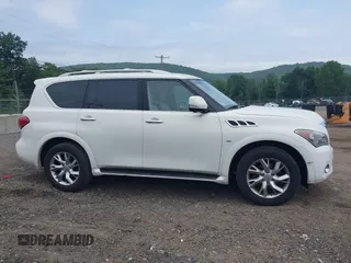 2014 Infiniti QX80 with VIN JN8AZ2NC1E9350687, listed as a IAAI auction lot 42601530 with 150,267 mi miles and . Bid and sale history available at DreamBid. Image 13.