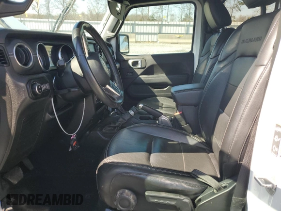 2020 Jeep Gladiator Overland with VIN 1C6HJTFGXLL181768, listed as a Copart auction lot 46243555 with 62,992 mi miles and Salvage title. Bid and sale history available at DreamBid. Image 7.