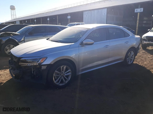 2020 Volkswagen Passat 2.0T SE with VIN 1VWWA7A38LC024619, listed as a Copart auction lot 40283213 with 28,860 mi miles. Bid and sale history available at carsss.com. Image 1.