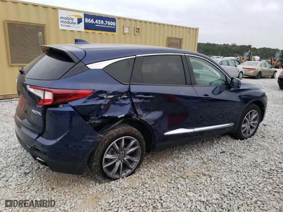 2023 Acura RDX w/Technology Package with VIN 5J8TC1H56PL004171, listed as a Copart auction lot 77411724 with 14,743 mi miles and Salvage Title. Bid and sale history available at carsss.com. Image 3.