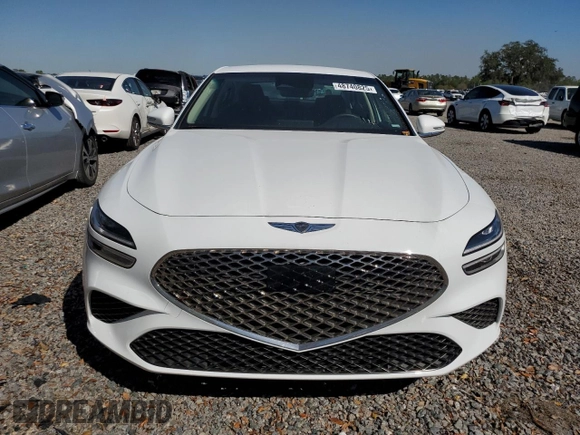 2025 Genesis G70 2.5T with VIN KMTG34SC0SU150613, listed as a Copart auction lot 48740825 with Not provided miles and Salvage title. Bid and sale history available at DreamBid. Image 5.