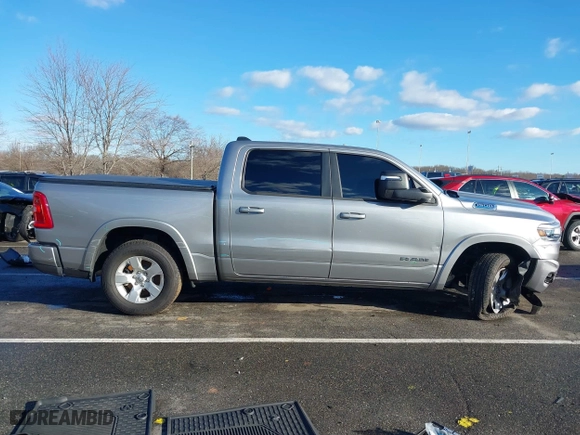 2025 Ram 1500 Big Horn with VIN 1C6RRFFG8SN514034, listed as a IAAI auction lot 41080475 with 5,322 mi miles. Bid and sale history available at carsss.com. Image 13.