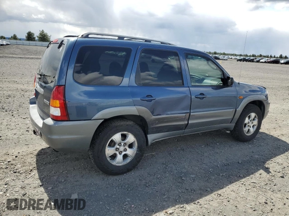 2001 Mazda Tribute LX with VIN 4F2CU08101KM29823, listed as a Copart auction lot 53857145 with 187,710 mi miles and Salvage Title. Bid and sale history available at carsss.com. Image 3.