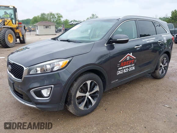 2016 Kia Sorento EX with VIN 5XYPHDA5XGG159251, listed as a IAAI auction lot 42414315 with 132,051 mi miles and . Bid and sale history available at DreamBid. Image 2.