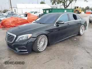 2015 Mercedes-Benz S-Class S 550 with VIN WDDUG8CB0FA162325, listed as a IAAI auction lot 41643485 with 114,766 mi miles. Bid and sale history available at carsss.com. Image 17.