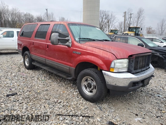 2002 Ford Excursion XLT with VIN 1FMNU41S12EC55212, listed as a Copart auction lot 80321454 with 243,448 mi miles and Clean Title. Bid and sale history available at DreamBid. Image 4.