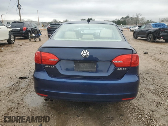 2012 Volkswagen Jetta SE with VIN 3VWDX7AJ3CM399014, listed as a Copart auction lot 46358405 with 123,733 mi miles and Salvage title. Bid and sale history available at DreamBid. Image 6.