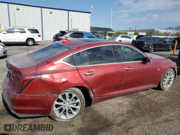 2021 Cadillac CT5 Premium Luxury with VIN 1G6DN5RK5M0145158, listed as a Copart auction lot 60147535 with 30,507 mi miles and Salvage title. Bid and sale history available at DreamBid. Image 3.