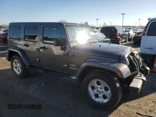 2014 Jeep Wrangler Unlimited Sahara with VIN 1C4HJWEG4EL283100, listed as a Copart auction lot 48350035 with 108,635 mi miles and Non repairable. Bid and sale history available at DreamBid. Image 4.