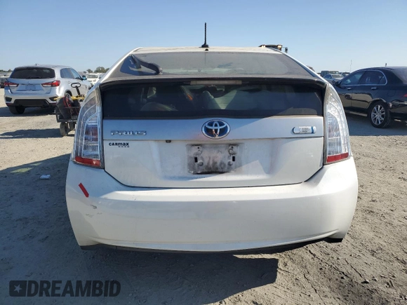 2012 Toyota Prius with VIN JTDKN3DP8C3021135, listed as a Copart auction lot 65157535 with 249,240 mi miles and Salvage title. Bid and sale history available at DreamBid. Image 6.