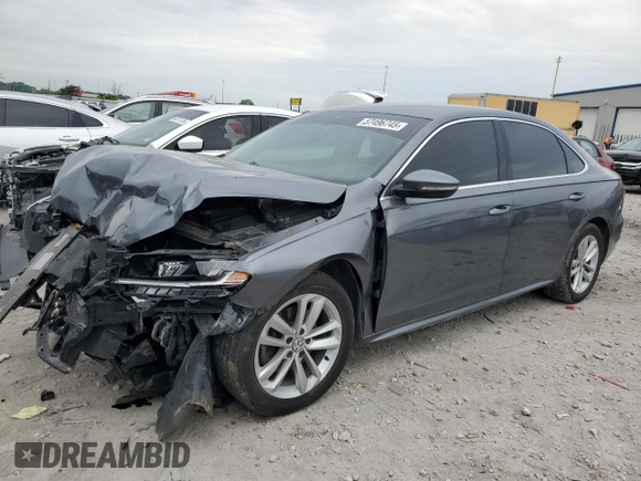 2020 Volkswagen Passat SE with VIN 1VWSA7A35LC014256, listed as a Copart auction lot 57496745 with 113,531 mi miles and Salvage title. Bid and sale history available at DreamBid. Image 1.