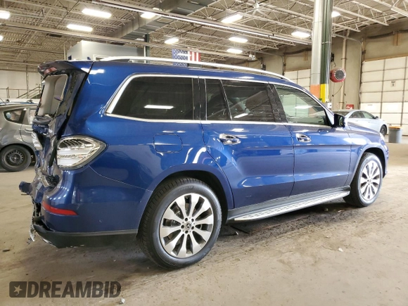 2017 Mercedes-Benz GLS 450 with VIN 4JGDF6EE7HA976883, listed as a Copart auction lot 50027235 with 133,304 mi miles and Salvage Title. Bid and sale history available at DreamBid. Image 3.