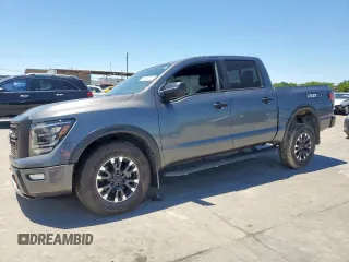 2023 Nissan Titan SV with VIN 1N6AA1ED1PN104669, listed as a Copart auction lot 57954215 with 40,955 mi miles and Salvage title. Bid and sale history available at DreamBid. Image 1.