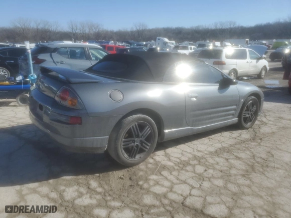 2003 Mitsubishi Eclipse GTS with VIN 4A3AE75H73E175864, listed as a Copart auction lot 41808305 with 146,841 mi miles and Salvage Title. Bid and sale history available at carsss.com. Image 3.