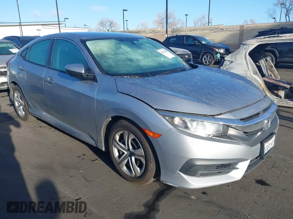 2018 Honda Civic LX with VIN 2HGFC2F58JH571072, listed as a IAAI auction lot 41684450 with 66,032 mi miles and . Bid and sale history available at carsss.com. Image 1.