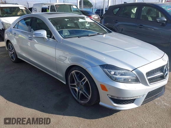 2012 Mercedes-Benz CLS-Class CLS 63 AMG with VIN WDDLJ7EB5CA027728, listed as a IAAI auction lot 41450808 with 100,594 mi miles. Bid and sale history available at carsss.com. Image 1.