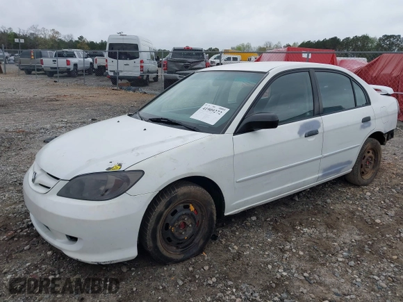 2004 Honda Civic VP with VIN 2HGES16334H611425, listed as a IAAI auction lot 41909272 with 196,304 mi miles. Bid and sale history available at carsss.com. Image 17.