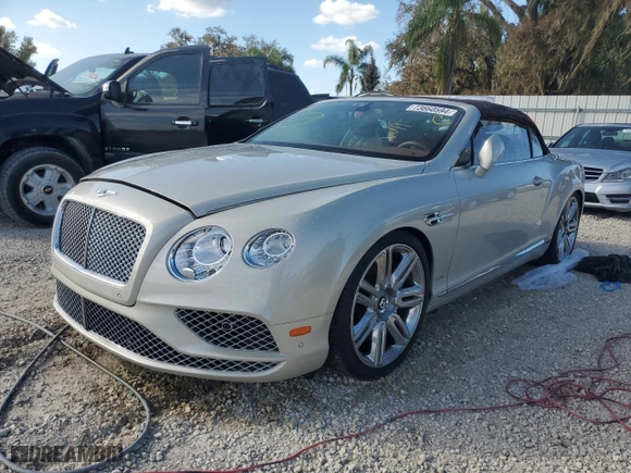 2016 Bentley Continental GT W12 with VIN SCBGU3ZA2GC051723, listed as a Copart auction lot 73660594 with 14,612 mi miles and Salvage Title. Bid and sale history available at carsss.com. Image 1.