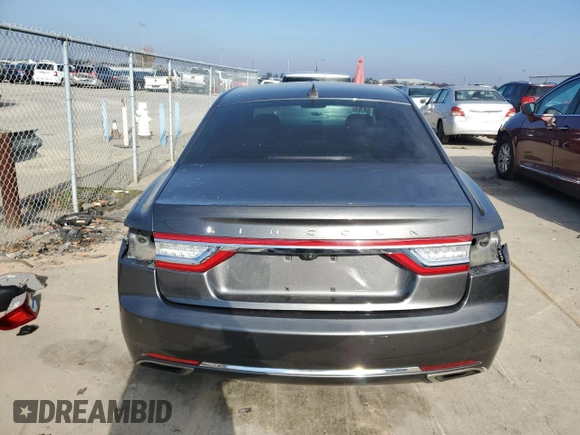 2020 Lincoln Continental Standard with VIN 1LN6L9PKXL5606406, listed as a Copart auction lot 82788694 with 45,998 mi miles and Salvage Title. Bid and sale history available at carsss.com. Image 6.