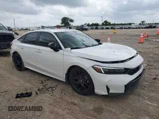 2025 Honda Civic Sport with VIN 2HGFE2F57SH566392, listed as a Copart auction lot 53600405 with 2,356 mi miles and Salvage title. Bid and sale history available at DreamBid. Image 4.