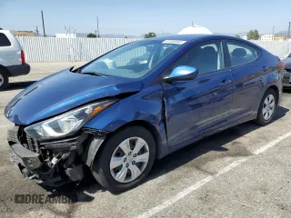 2016 Hyundai Elantra SE with VIN 5NPDH4AE9GH720826, listed as a Copart auction lot 61446445 with 109,305 mi miles and Salvage title. Bid and sale history available at DreamBid. Image 1.