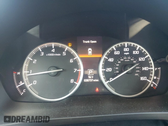 2022 Acura ILX Premium with VIN 19UDE2F70NA004796, listed as a Copart auction lot 61659045 with 38,737 mi miles and Salvage title. Bid and sale history available at DreamBid. Image 9.