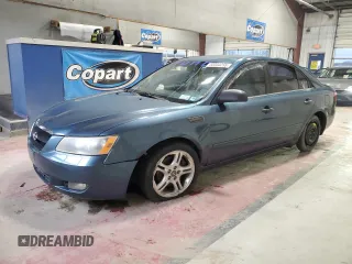 2006 Hyundai Sonata GLS with VIN 5NPEU46F86H012924, listed as a Copart auction lot 53334255 with 186,826 mi miles and Salvage Title. Bid and sale history available at DreamBid. Image 1.
