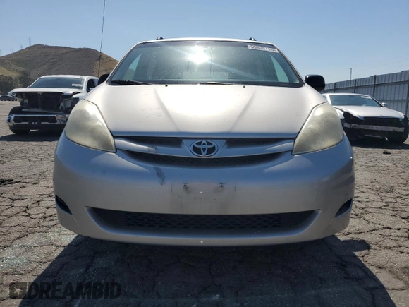 2007 Toyota Sienna CE with VIN 5TDZK23C57S010839, listed as a Copart auction lot 55300715 with 161,568 mi miles and Clean Title. Bid and sale history available at carsss.com. Image 5.