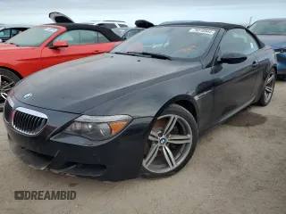 2007 BMW 6 Series M6 with VIN WBSEK93557CY78925, listed as a Copart auction lot 76518944 with 0 mi miles and Salvage Title. Bid and sale history available at carsss.com. Image 1.