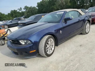 2012 Ford Mustang V6 with VIN 1ZVBP8EM4C5220891, listed as a Copart auction lot 54748715 with 113,360 mi miles and Salvage title. Bid and sale history available at DreamBid. Image 1.