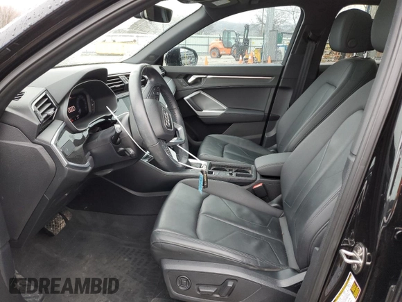 2020 Audi Q3 S line Premium with VIN WA1DECF3XL1016155, listed as a Copart auction lot 37987063 with 38,409 mi miles. Bid and sale history available at carsss.com. Image 7.