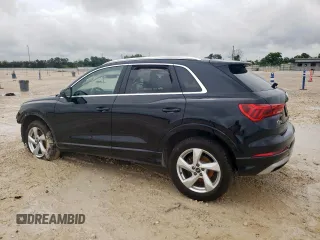 2022 Audi Q3 Premium with VIN WA1AUCF31N1121658, listed as a Copart auction lot 58753395 with 75,087 mi miles and Salvage title. Bid and sale history available at DreamBid. Image 2.