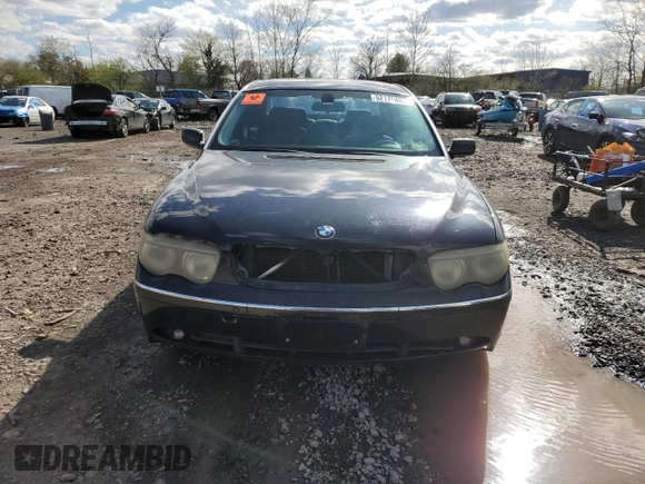2003 BMW 7 Series 745Li with VIN WBAGN63403DR13725, listed as a Copart auction lot 52175805 with Not Provided miles and Salvage Title. Bid and sale history available at carsss.com. Image 5.