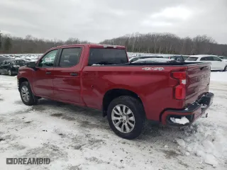 2021 Chevrolet Silverado 1500 Custom with VIN 3GCPYBEK6MG253497, listed as a Copart auction lot 44165165 with 47,016 mi miles and Salvage Title. Bid and sale history available at carsss.com. Image 2.