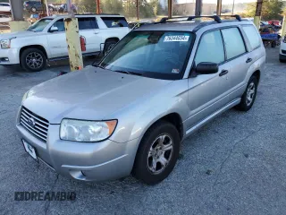 2006 Subaru Forester 2.5 X with VIN JF1SG63656H753000, listed as a Copart auction lot 76344034 with 147,002 mi miles and Salvage Title. Bid and sale history available at carsss.com. Image 1.