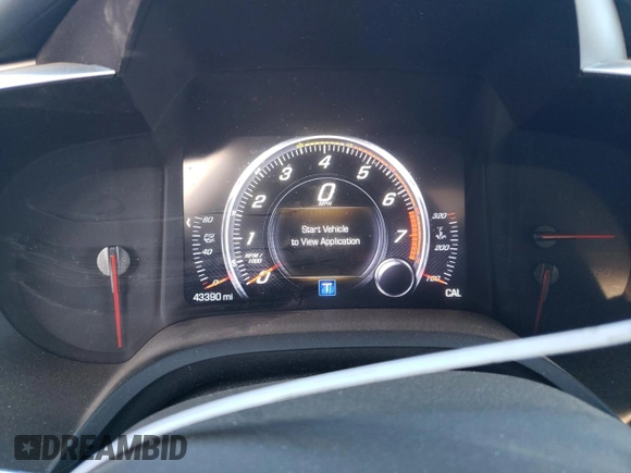2019 Chevrolet Corvette Grand Sport 2LT with VIN 1G1YX2D78K5116515, listed as a Copart auction lot 52280934 with 43,390 mi miles and Salvage Title. Bid and sale history available at carsss.com. Image 9.