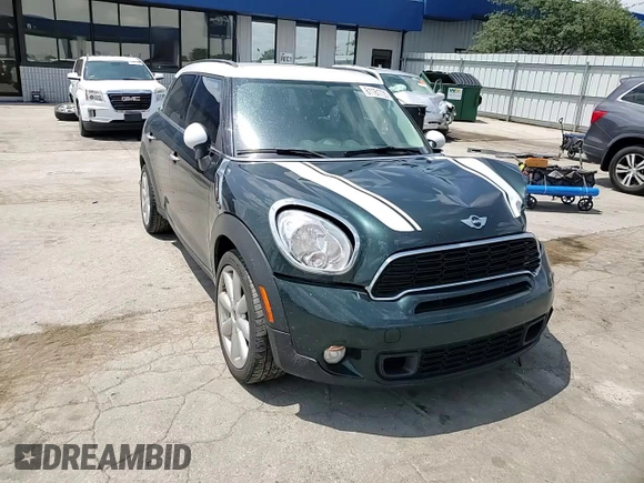 2013 MINI Countryman S with VIN WMWZC3C58DWP21965, listed as a Copart auction lot 61161735 with 142,797 mi miles and Salvage title. Bid and sale history available at DreamBid. Image 14.