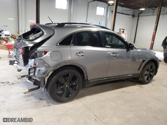 2015 Infiniti QX70 with VIN JN8CS1MW2FM483363, listed as a Copart auction lot 56015284 with 0 mi miles. Bid and sale history available at carsss.com. Image 3.