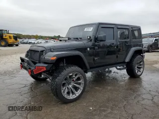 2018 Jeep Wrangler JK Unlimited Sport S with VIN 1C4HJWDGXJL837610, listed as a Copart auction lot 79299724 with 101,437 mi miles and Salvage Title. Bid and sale history available at carsss.com. Image 1.