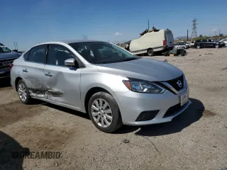 2017 Nissan Sentra SV z VIN 3N1AB7AP7HY394393, wystawiony jako Copart lot #56209135 z przebiegiem 84 022 mil mil oraz Szkoda całkowita • Salvage title. Historia ofert i sprzedaży dostępna na DreamBid. Obrazek 4.