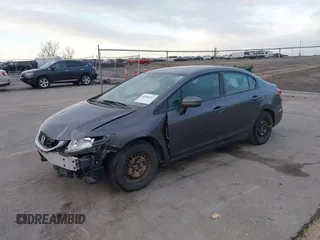 2015 Honda Civic Sedan LX with VIN 19XFB2F59FE258410, listed as a IAAI auction lot 41846497 with 204,917 mi miles. Bid and sale history available at carsss.com. Image 19.