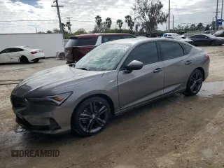 2024 Acura Integra w/A-Spec Package z VIN 19UDE4H39RA002377, wystawiony jako Copart lot #42515054 z przebiegiem 3565 mil mil oraz Szkody całkowita. Historia ofert i sprzedaży dostępna na DreamBid. Obrazek 1.