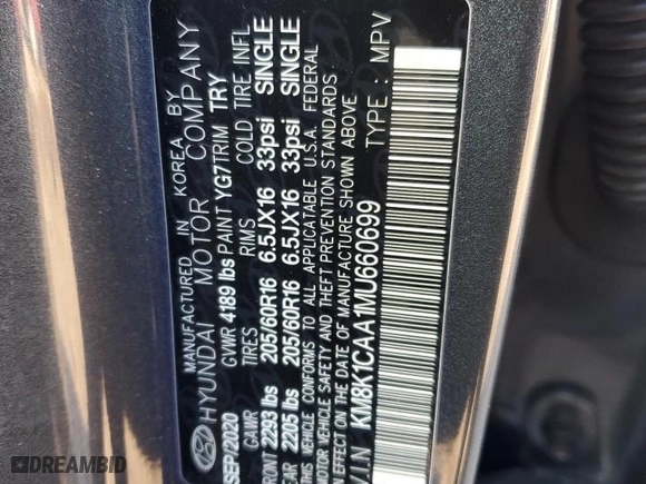 2021 Hyundai Kona SE with VIN KM8K1CAA1MU660699, listed as a Copart auction lot 42736305 with 71,383 mi miles and Salvage Title. Bid and sale history available at carsss.com. Image 16.