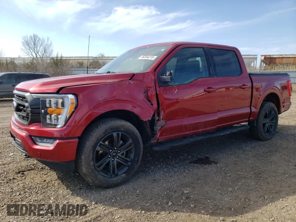 2022 Ford F-150 XL with VIN 1FTEW1EP3NFA79541, listed as a Copart auction lot 49204215 with 54,992 mi miles and Salvage Title. Bid and sale history available at DreamBid. Image 1.