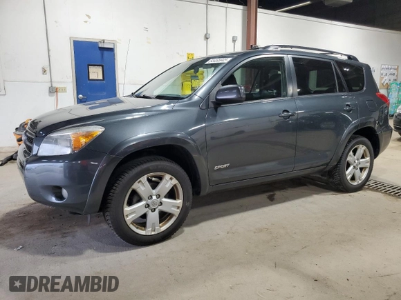 2008 Toyota RAV4 Sport with VIN JTMBD32VX86071321, listed as a Copart auction lot 64455945 with 143,160 mi miles and Salvage title. Bid and sale history available at DreamBid. Image 1.
