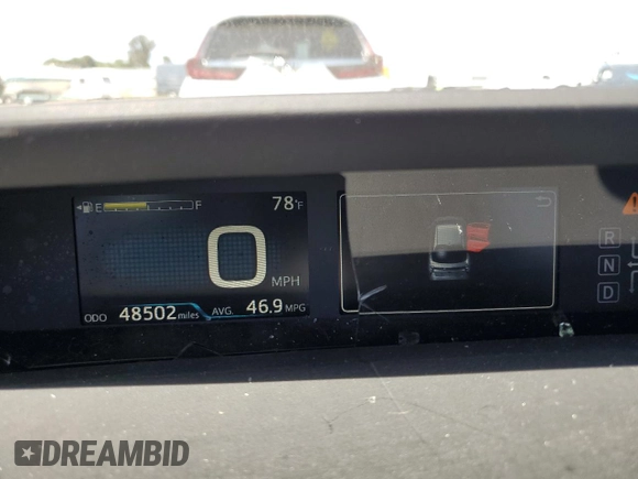 2018 Toyota Prius Two z VIN JTDKARFU3J3550801, wystawiony jako Copart lot #57625935 z przebiegiem 48 502 mil mil oraz Szkoda całkowita • Salvage title. Historia ofert i sprzedaży dostępna na DreamBid. Obrazek 9.